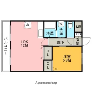 ライオンズマンションマキシム平尾【2階】の間取り