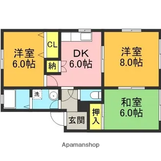EBISUハイツ【B-1号室】の間取り