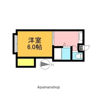 1Kの間取り画像