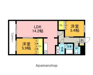 ロイヤルハイツ2【1階】の間取り