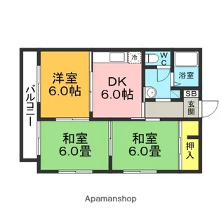 アンリシール【2階】の間取り