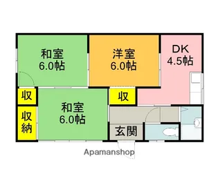 コーポ小川【203号室】の間取り
