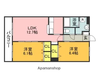 BREEZE HILL 千【207号室】の間取り