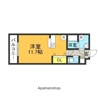 エスポアールOGAWA【202号室】の間取り