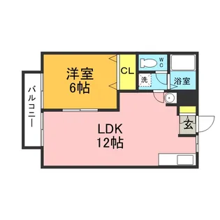 シティハイツ恭武【2階】の間取り