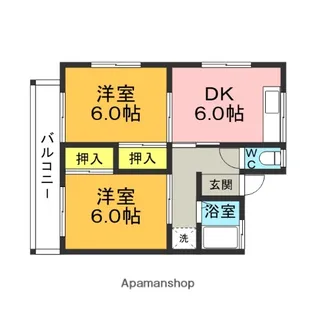 MSコーポ【711号室】の間取り