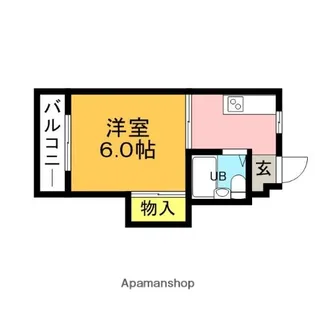 スカイハイツ新飯塚【210号室】の間取り