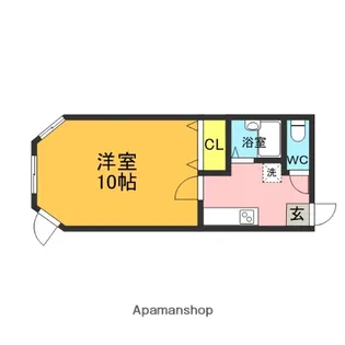 カーサデュオ【206号室】の間取り