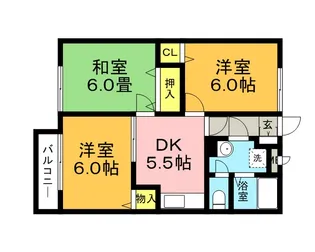 ヴェルドミール【2階】の間取り
