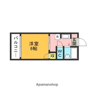 フォレストパークキャンパスサイド【1階】の間取り