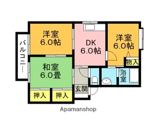 ヴィブレA棟【102号室】の間取り