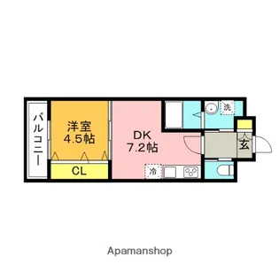 コスモ8−Ⅱ【302号室】の間取り