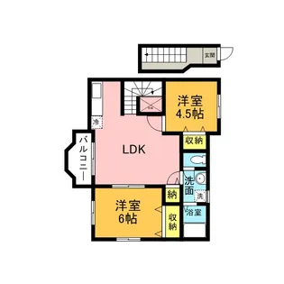 ヴェルドミールⅡ【2階】の間取り