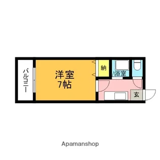 シード90【203号室】の間取り