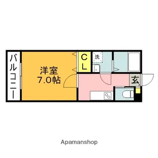 ファインフォレスタ近大前【103号室】の間取り