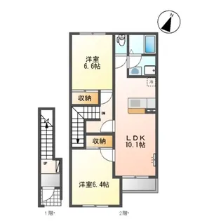 HOPE HOUSE【2階】の間取り