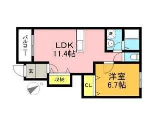 HOPE HOUSE【1階】の間取り