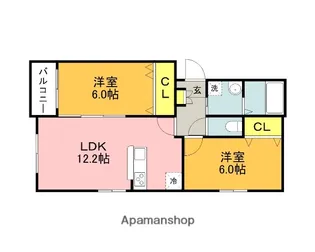 プレステージ穂波東【203.号室】の間取り
