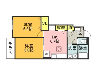 グラン アヴェニール Ⅰ【1階】の間取り