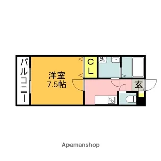 ラミアカーサ近大前【2階】の間取り