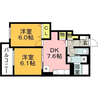 リュクス【1階】の間取り