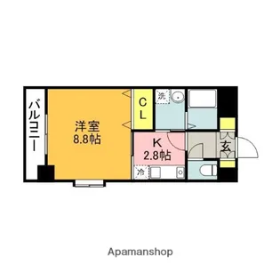 ローリス飯塚【1階】の間取り
