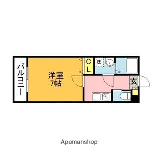 ルピナス近大前【205号室】の間取り