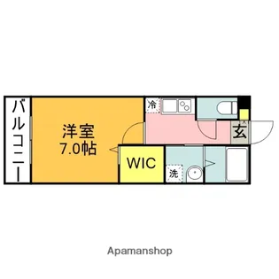 マリーナベルデ【101号室】の間取り