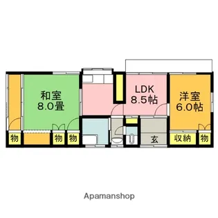 福岡県飯塚市庄司【一戸建】の間取り