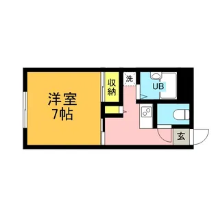 レオパレスウイング【105号室】の間取り