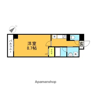 ウィリング【606号室】の間取り