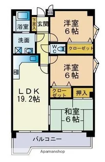 ラルゴキャピタル【1階】の間取り