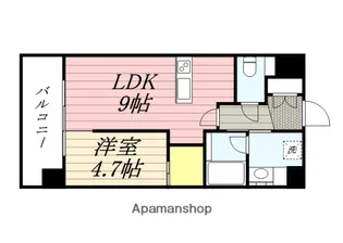 グランファスト伊都【509号室】の間取り