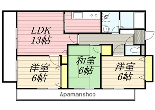 エム・ジャルダン【301号室】の間取り
