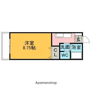 ラフィーネプロムナードⅤ A棟【103号室】の間取り