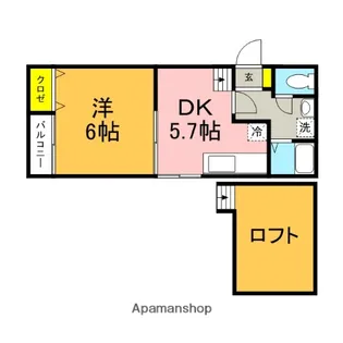 キャメロット前原駅南【1階】の間取り