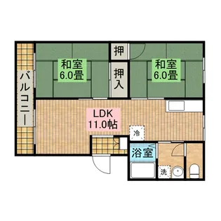 サンコーポB【1階】の間取り