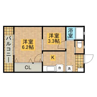 2Kの間取り画像