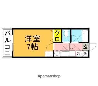アスピラシオン・マーレ今宿【2階】の間取り