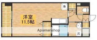 ニューリバー九大学研都市駅前【806号室】の間取り