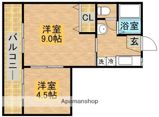 エルジーナ【306号室】の間取り