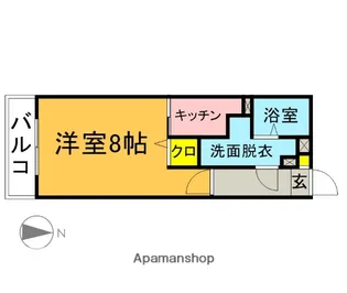 ラクール今宿【3階】の間取り