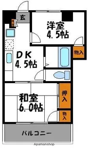 近藤ビル【304号室】の間取り