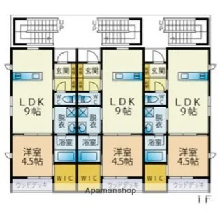 フォレストヴィラ前原【201号室】の間取り