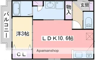 フォレストヴィラ今宿Ⅱ【1階】の間取り