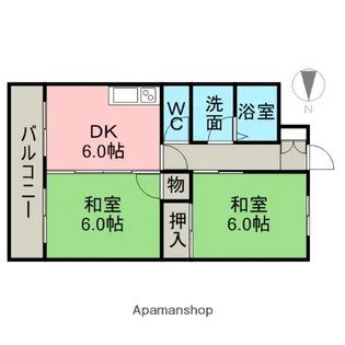 今宿ホワイトマンション【3階】の間取り