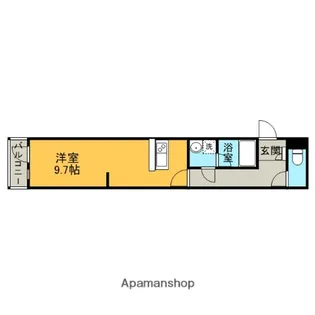 ヨーロピアン今宿【203号室】の間取り