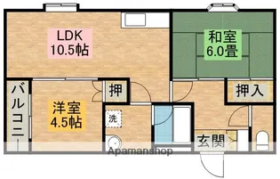 西原ビルⅠ【2階】の間取り