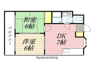 コンドミニアム周船寺【503号室】の間取り
