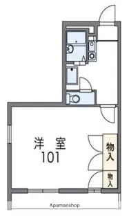 1Kの間取り画像